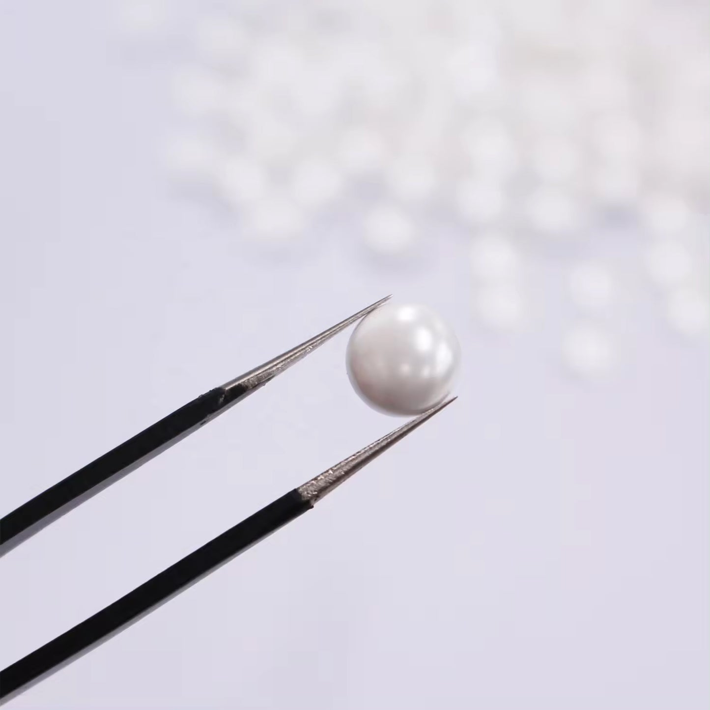 OPL Korean-Style 3mm-12mm Crystal White Pearls Hot Fix Flatback Rhinestones – 12 Facets Resin Ornaments for Shoes & Garment