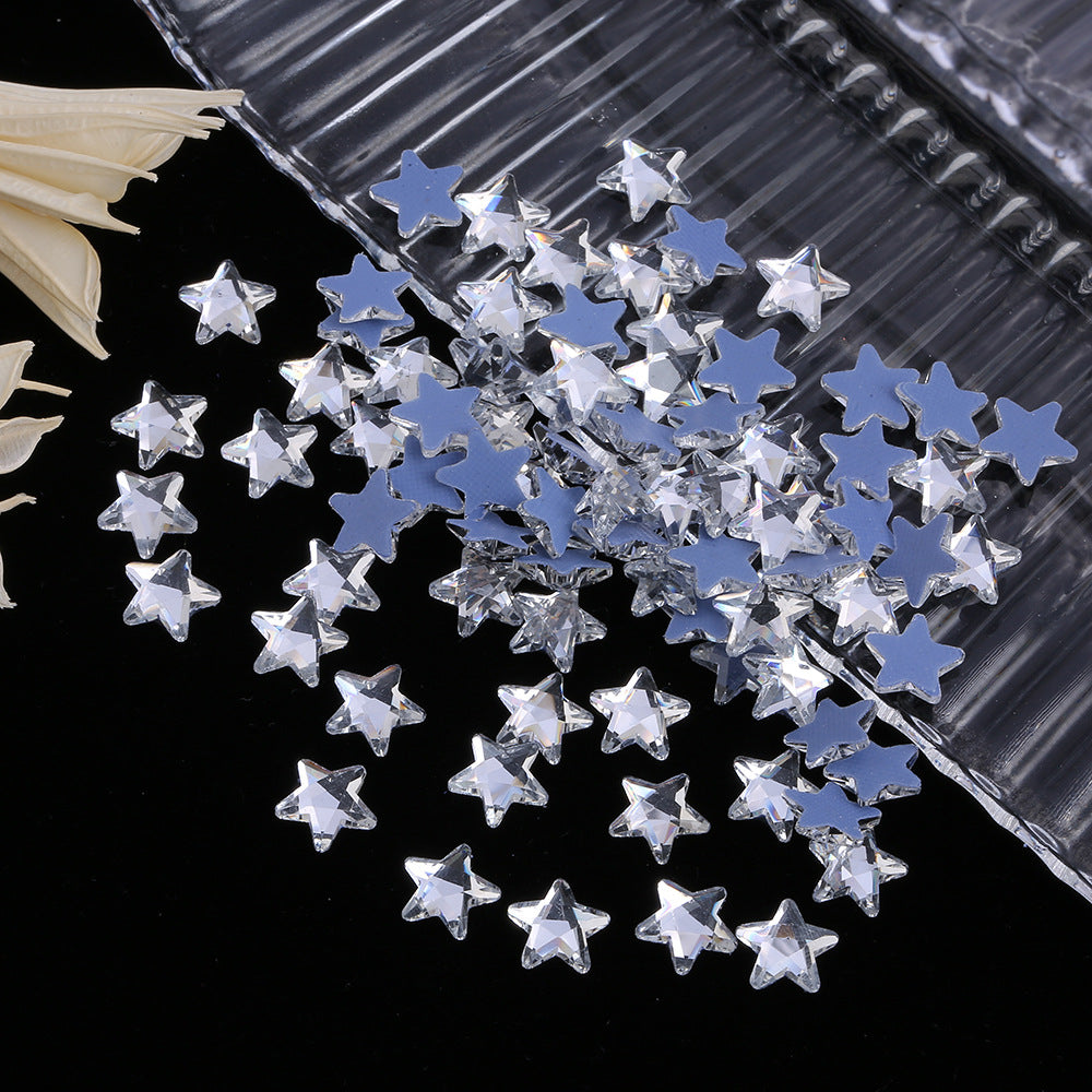 OPL K9 Glass Crystal Loose Rhinestones - Hotfix Flat Top Rectangle Shape Iron-on Rhinestones for DIY Crafts and Decoration