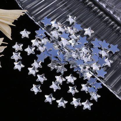 OPL K9 Glass Crystal Loose Rhinestones - Hotfix Flat Top Rectangle Shape Iron-on Rhinestones for DIY Crafts and Decoration