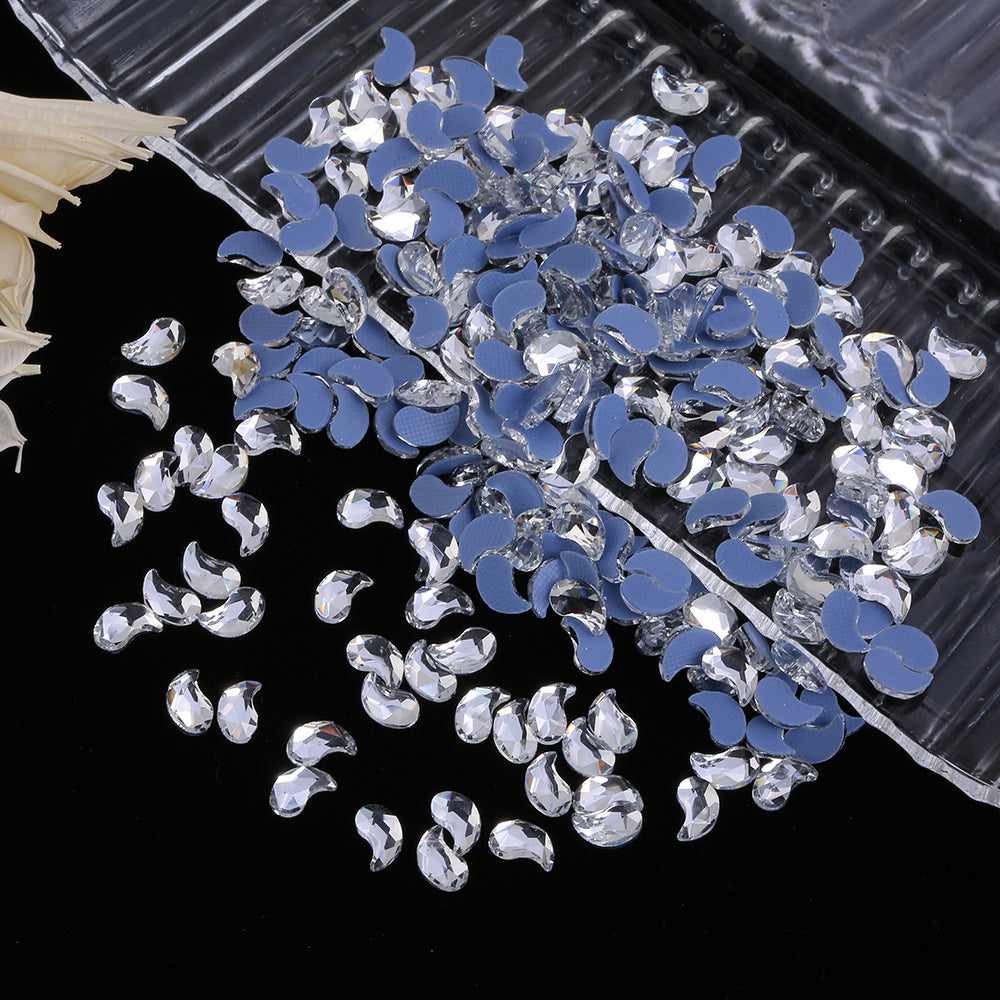 OPL K9 Glass Crystal Loose Rhinestones - Hotfix Flat Top Rectangle Shape Iron-on Rhinestones for DIY Crafts and Decoration