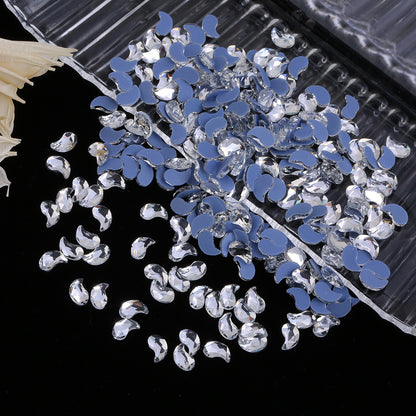 OPL K9 Glass Crystal Loose Rhinestones - Hotfix Flat Top Rectangle Shape Iron-on Rhinestones for DIY Crafts and Decoration