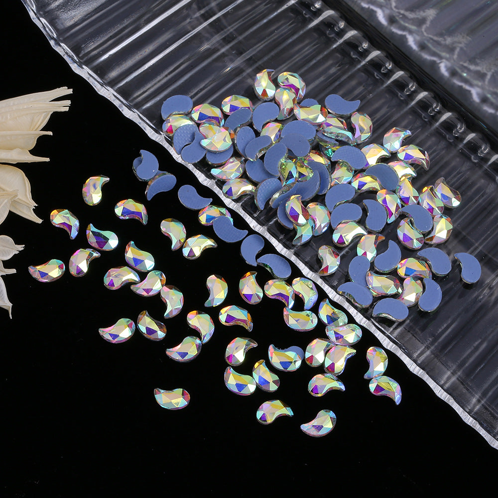 OPL K9 Glass Crystal Loose Rhinestones - Hotfix Flat Top Rectangle Shape Iron-on Rhinestones for DIY Crafts and Decoration