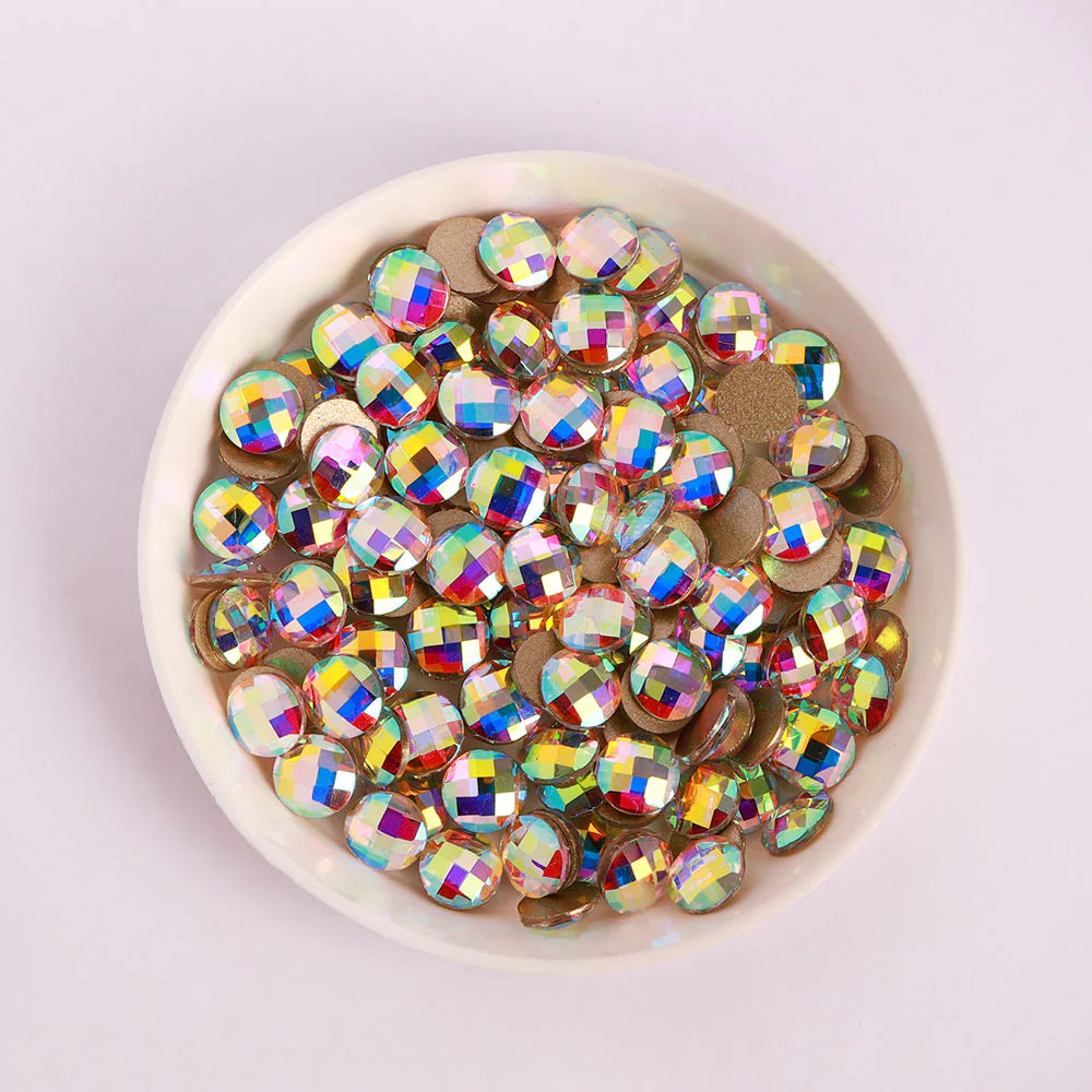 3D Irregular Flat Back Rhinestones - K9 Fancy Crystal AB Decorative Stones for Nail