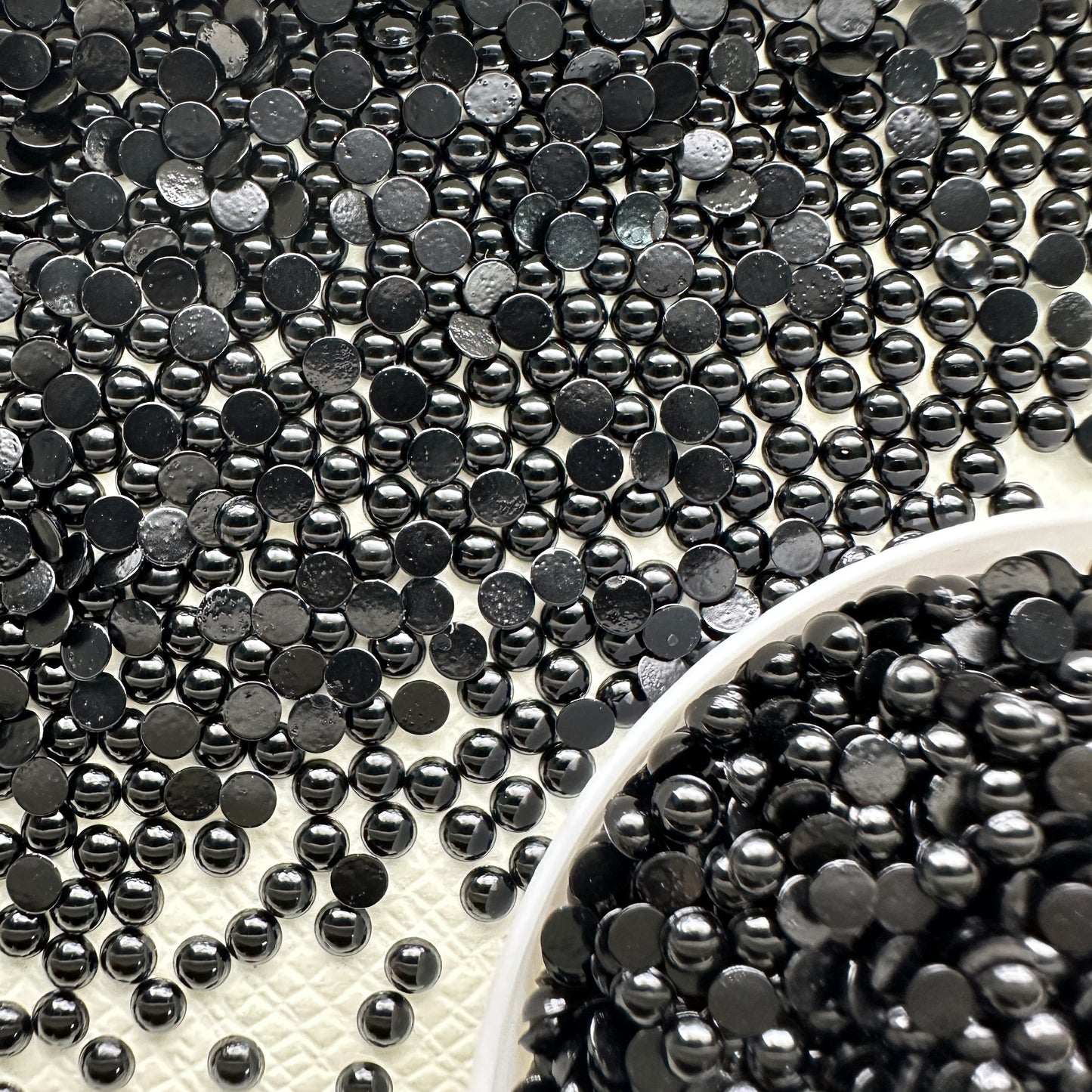 Wholesale OPL Round Shape Loose Epoxy Acrylic Jelly Rhinestones - Hot Fix Plastic Flatback Sew on for Crafts Apparel DIY Accessories