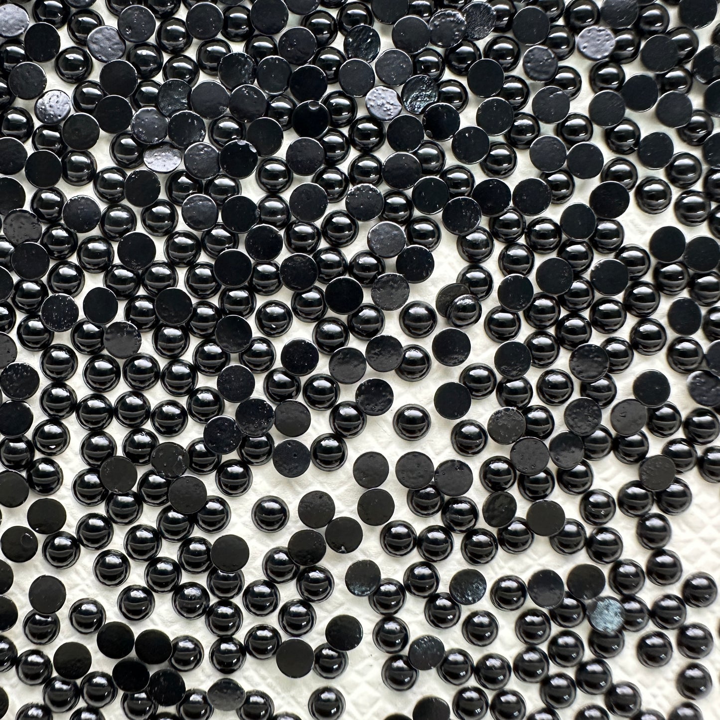 Wholesale OPL Round Shape Loose Epoxy Acrylic Jelly Rhinestones - Hot Fix Plastic Flatback Sew on for Crafts Apparel DIY Accessories