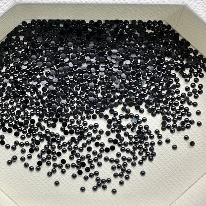 Wholesale OPL Round Shape Loose Epoxy Acrylic Jelly Rhinestones - Hot Fix Plastic Flatback Sew on for Crafts Apparel DIY Accessories