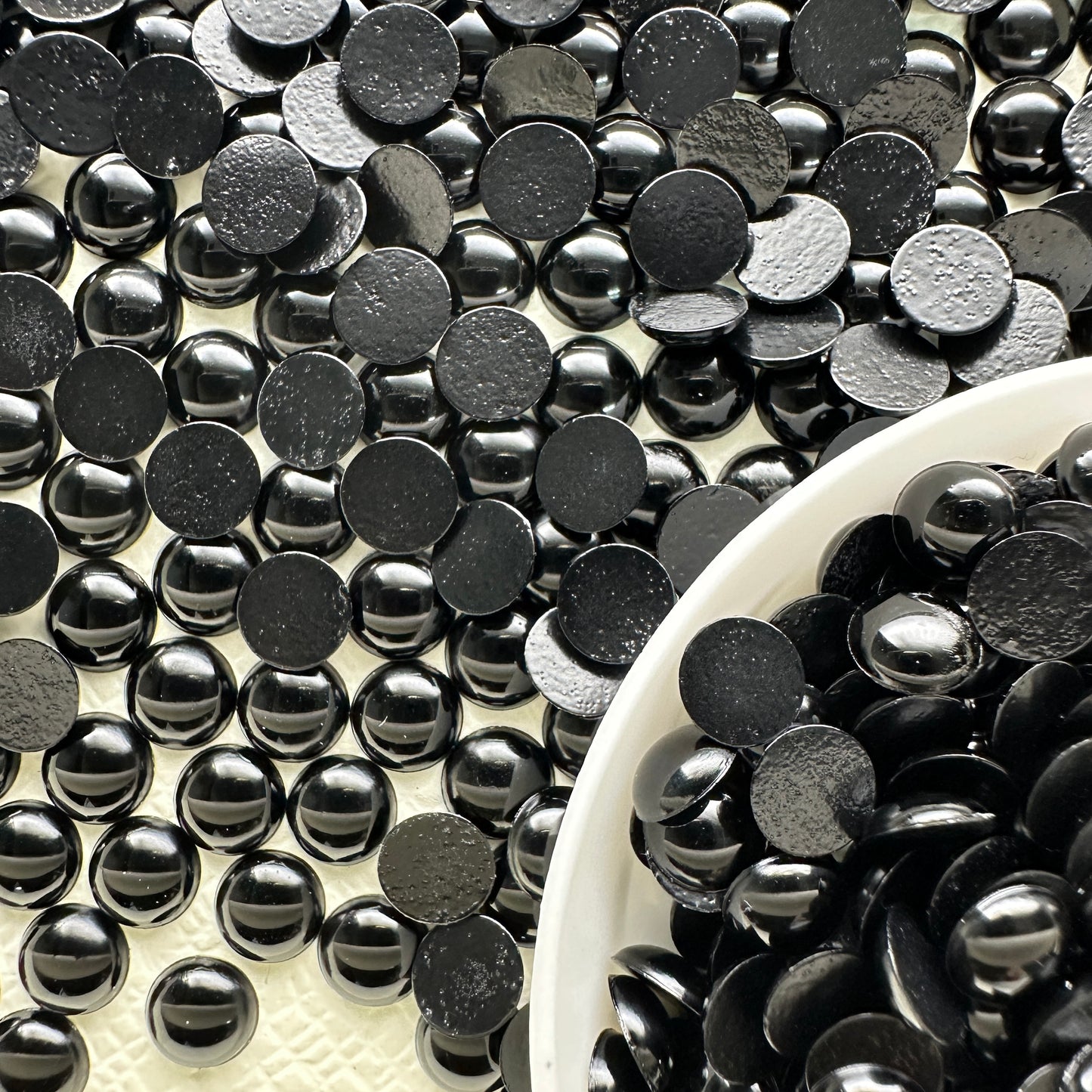 Wholesale OPL Round Shape Loose Epoxy Acrylic Jelly Rhinestones - Hot Fix Plastic Flatback Sew on for Crafts Apparel DIY Accessories