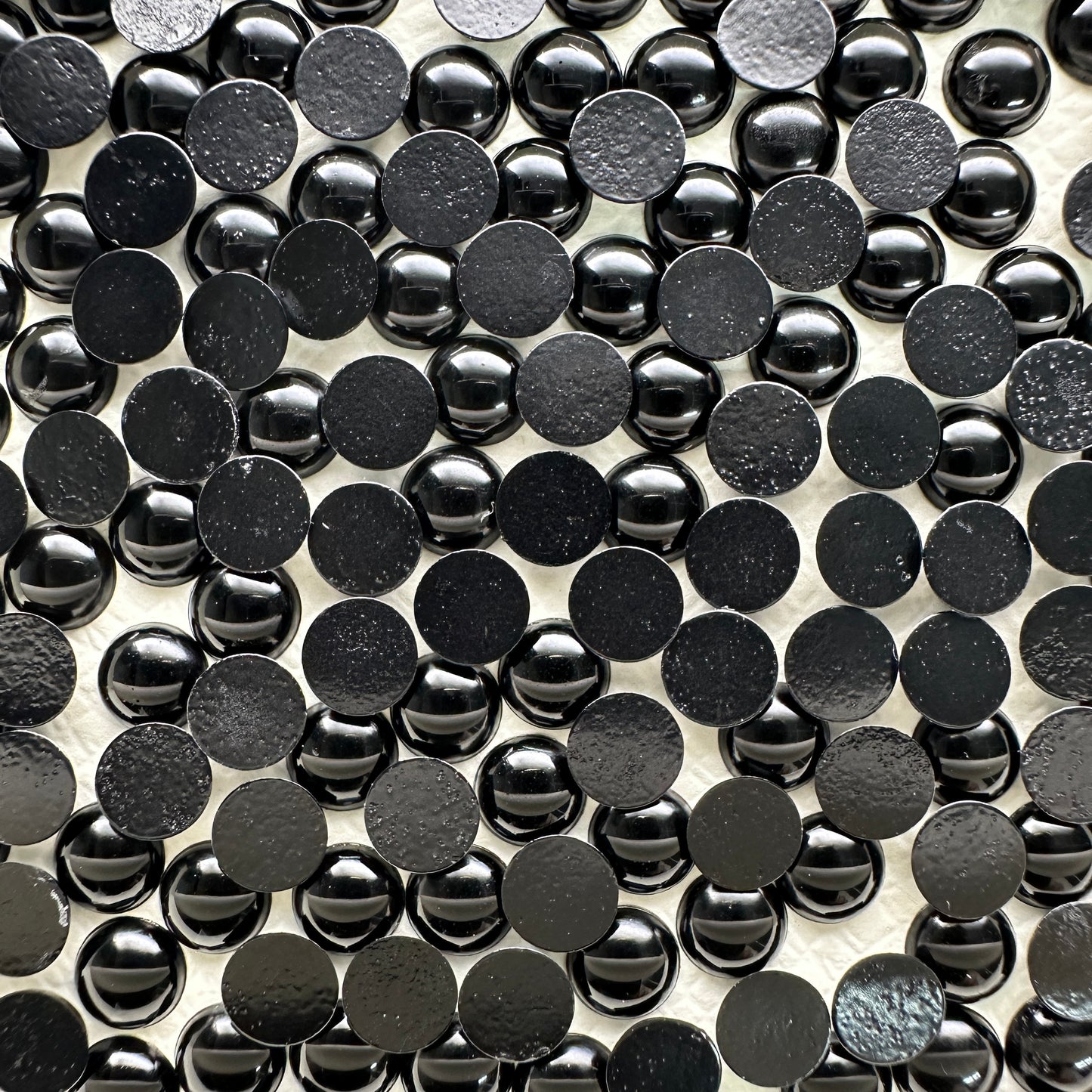 Wholesale OPL Round Shape Loose Epoxy Acrylic Jelly Rhinestones - Hot Fix Plastic Flatback Sew on for Crafts Apparel DIY Accessories