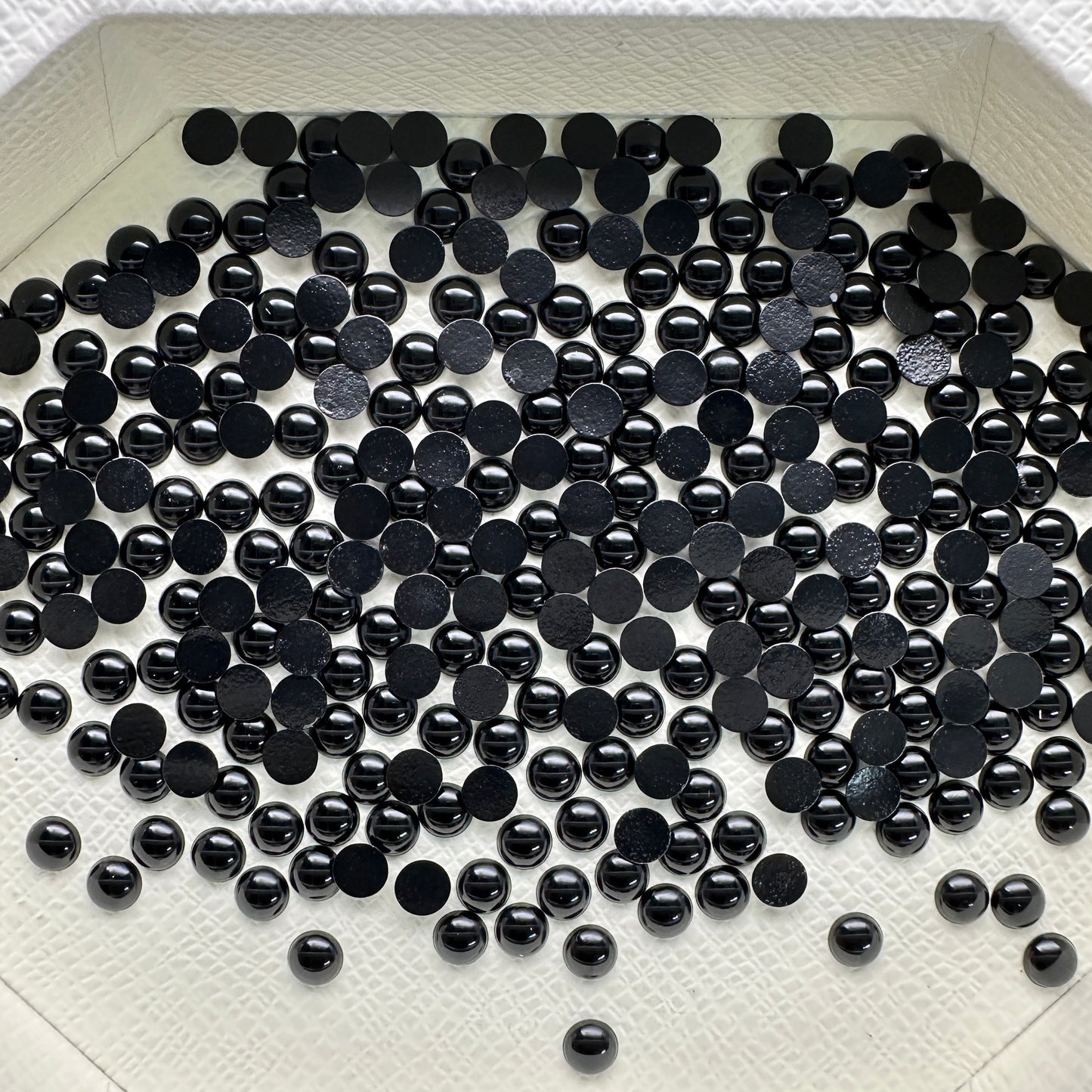 Wholesale OPL Round Shape Loose Epoxy Acrylic Jelly Rhinestones - Hot Fix Plastic Flatback Sew on for Crafts Apparel DIY Accessories