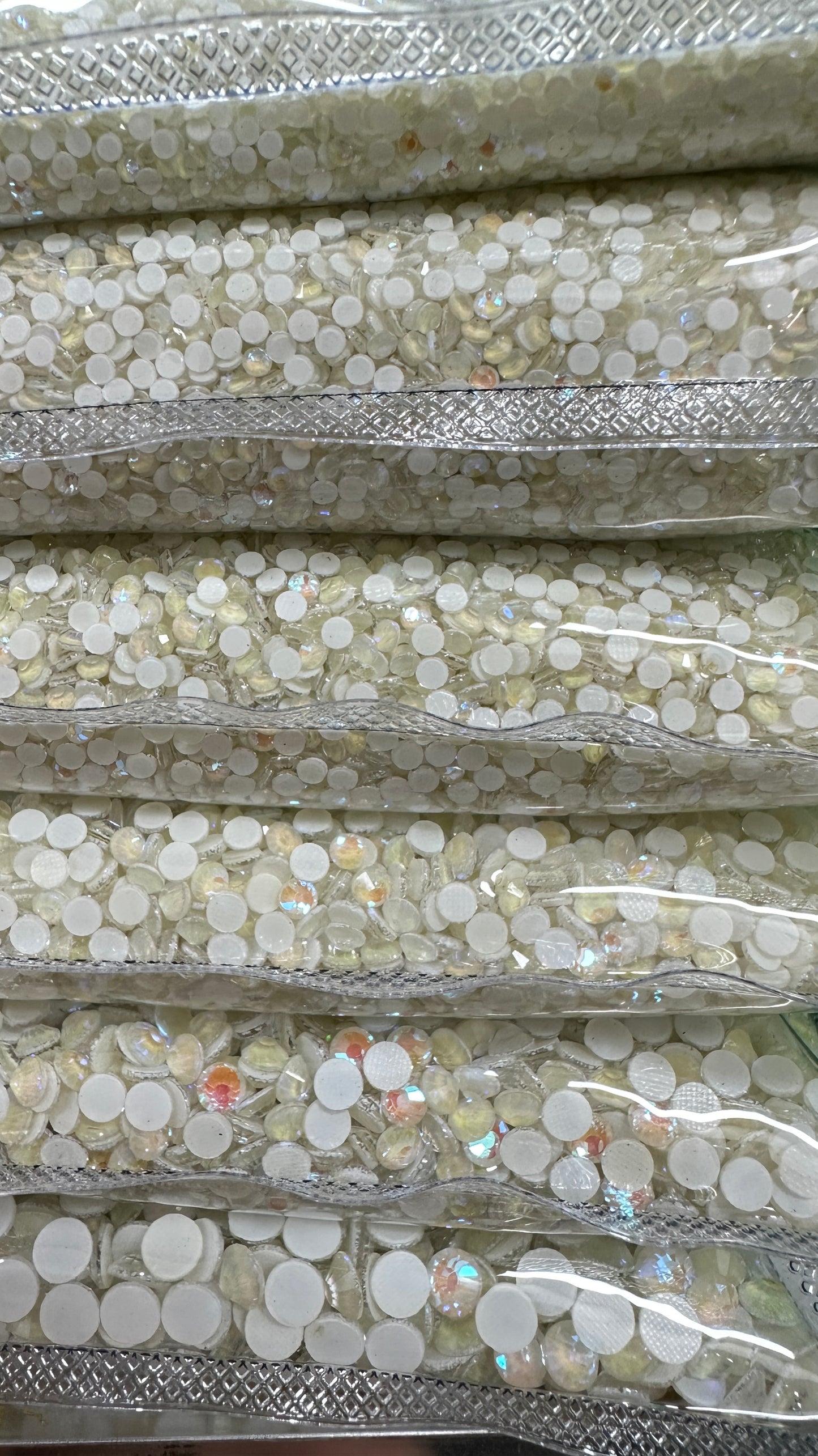 OPL Wholesale Electric Color Glass Iron-On Hotfix Transfer Loose Rhinestones Washable Backing Hotfix Rhinestone Transfer