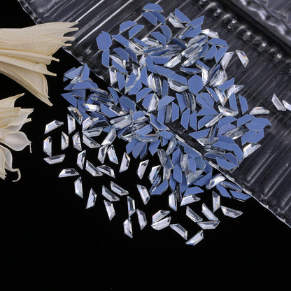 OPL K9 Glass Crystal Loose Rhinestones - Hotfix Flat Top Rectangle Shape Iron-on Rhinestones for DIY Crafts and Decoration