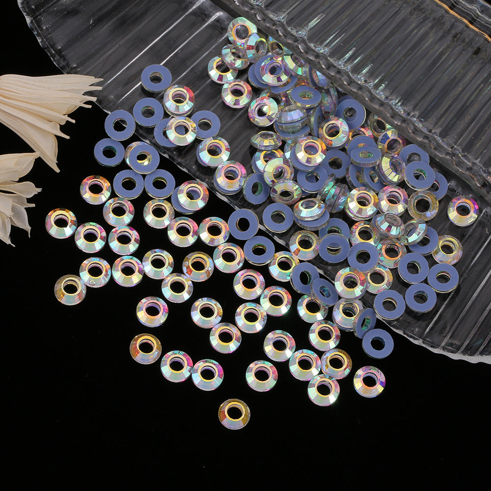 OPL K9 Glass Crystal Loose Rhinestones - Hotfix Flat Top Rectangle Shape Iron-on Rhinestones for DIY Crafts and Decoration