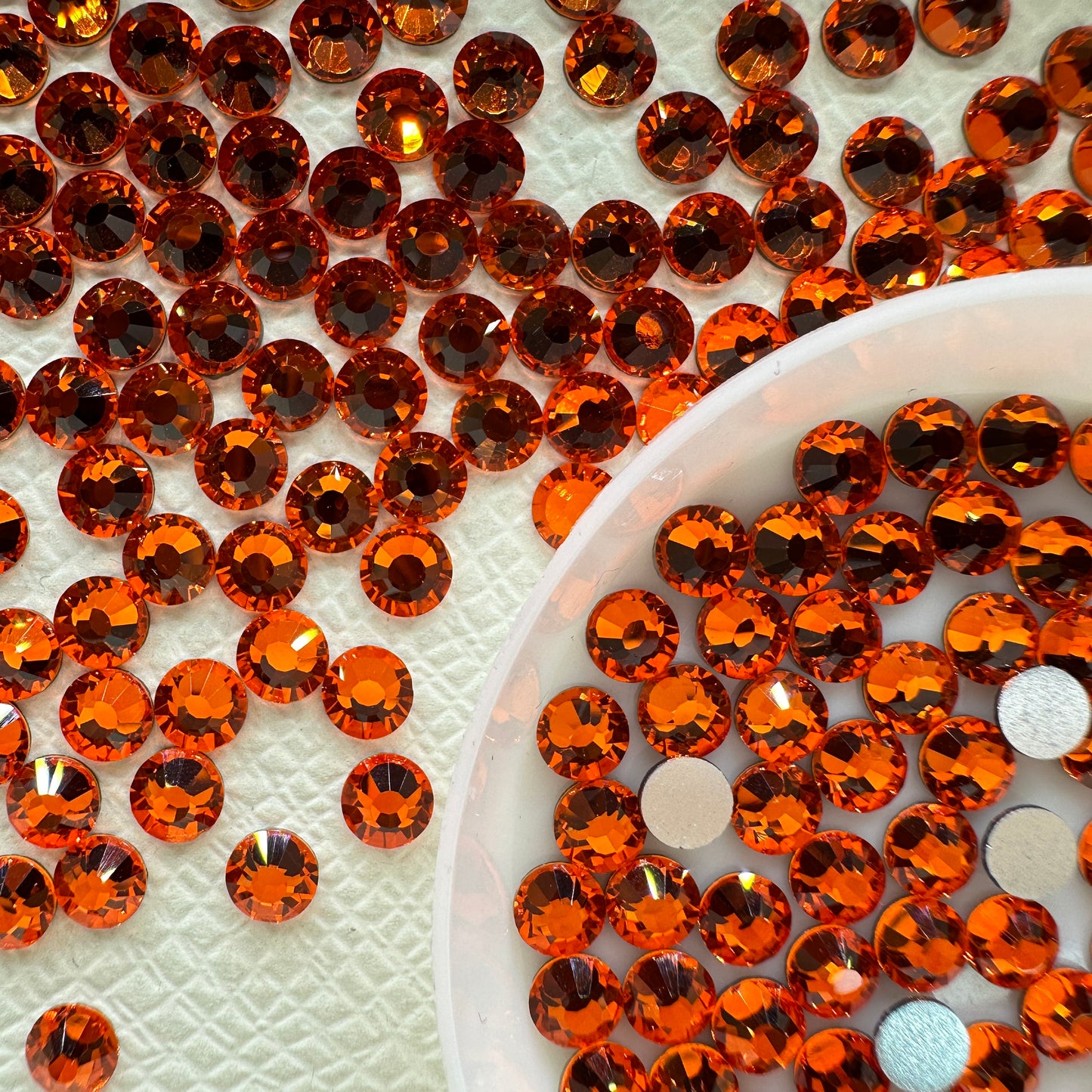 OPAL Wholesale Premium Quality Adhesive Silver Backed Flatback Glass Rhinestones with 12 Facets for Nail Art Creations