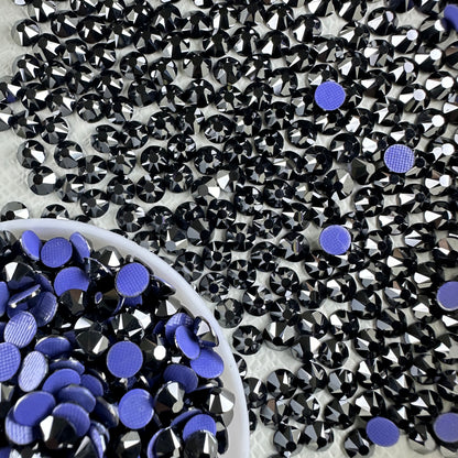 Dazzling Bright Wholesale 1440pcs 16 Facets Normal Color Hot-Fix Flat Back Glass Crystal Rhinestones Nail Art DIY Crafting