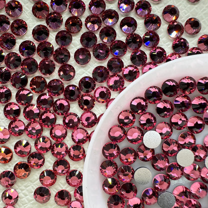 OPAL Wholesale Premium Quality Adhesive Silver Backed Flatback Glass Rhinestones with 12 Facets for Nail Art Creations