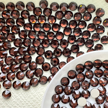 OPAL Wholesale Premium Quality Adhesive Silver Backed Flatback Glass Rhinestones with 12 Facets for Nail Art Creations