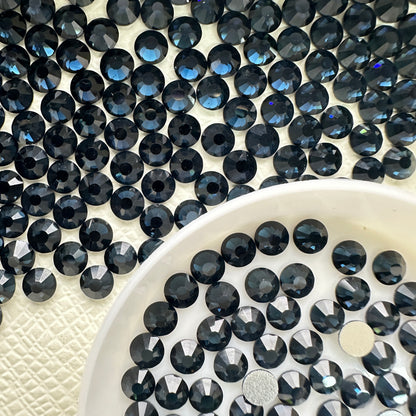 OPAL Wholesale Premium Quality Adhesive Silver Backed Flatback Glass Rhinestones with 12 Facets for Nail Art Creations