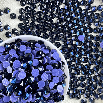 Dazzling Bright Wholesale 1440pcs 16 Facets Normal Color Hot-Fix Flat Back Glass Crystal Rhinestones Nail Art DIY Crafting