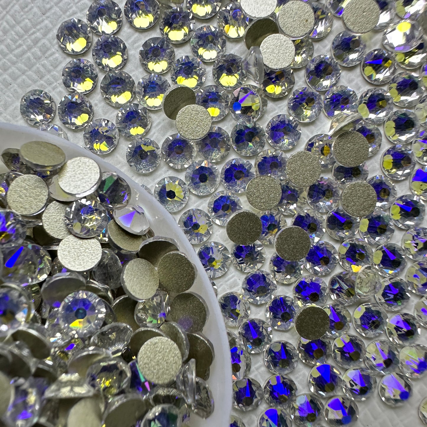 2088 Eco-Friendly Nickel-Free AB Color Non-Hotfix Flat Back Rhinestone Loose 16 Facets Shoes Hat Bags Nail Art