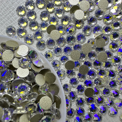 2088 Eco-Friendly Nickel-Free AB Color Non-Hotfix Flat Back Rhinestone Loose 16 Facets Shoes Hat Bags Nail Art