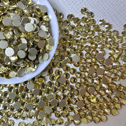2088 Eco-Friendly Nickel-Free Normal Color Non-Hotfix Flat Back Rhinestone Loose 16 Facets Shoes Hat Bags Nail Art