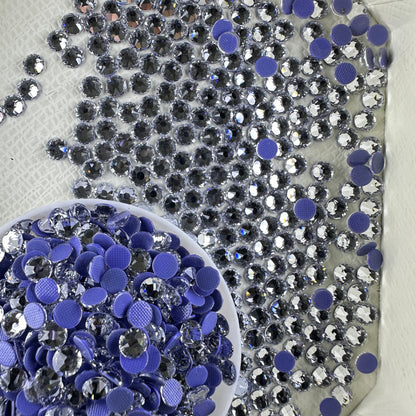 Dazzling Bright Wholesale 1440pcs 16 Facets Normal Color Hot-Fix Flat Back Glass Crystal Rhinestones Nail Art DIY Crafting