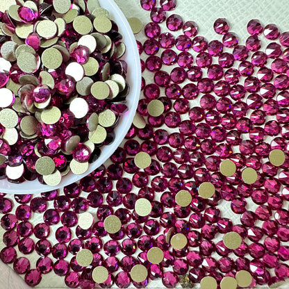 2088 Eco-Friendly Nickel-Free Normal Color Non-Hotfix Flat Back Rhinestone Loose 16 Facets Shoes Hat Bags Nail Art