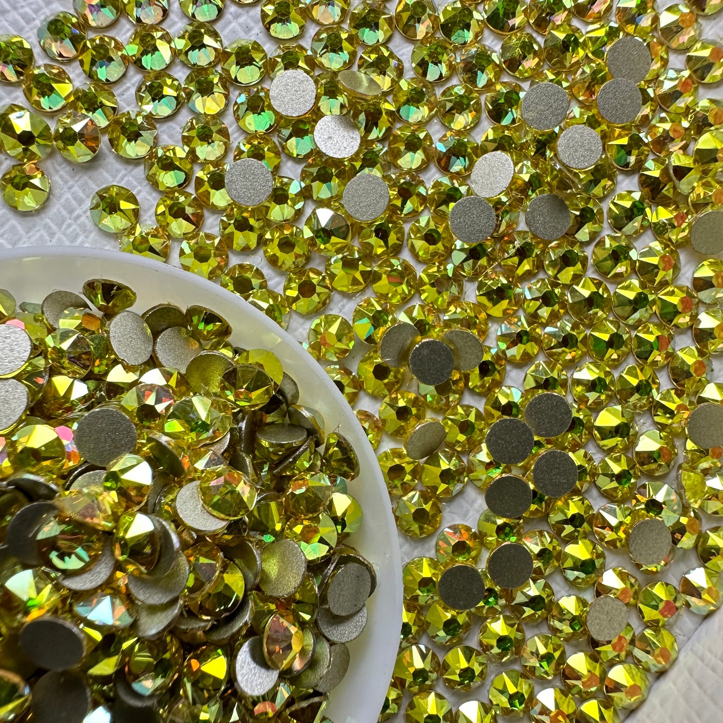 2088 Eco-Friendly Nickel-Free AB Color Non-Hotfix Flat Back Rhinestone Loose 16 Facets Shoes Hat Bags Nail Art