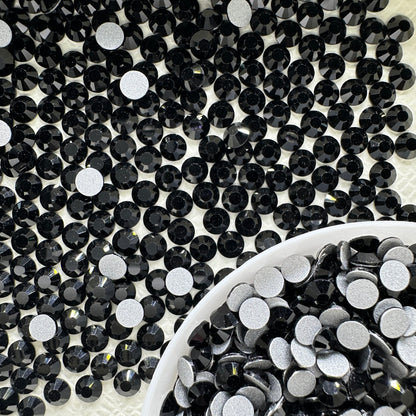 OPAL Wholesale Premium Quality Adhesive Silver Backed Flatback Glass Rhinestones with 12 Facets for Nail Art Creations