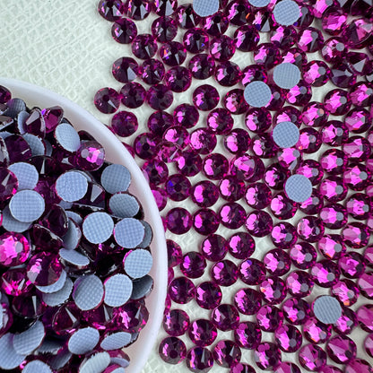 Dazzling Bright Wholesale 1440pcs 16 Facets Normal Color Hot-Fix Flat Back Glass Crystal Rhinestones Nail Art DIY Crafting