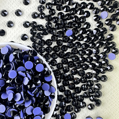Dazzling Bright Wholesale 1440pcs 16 Facets Normal Color Hot-Fix Flat Back Glass Crystal Rhinestones Nail Art DIY Crafting