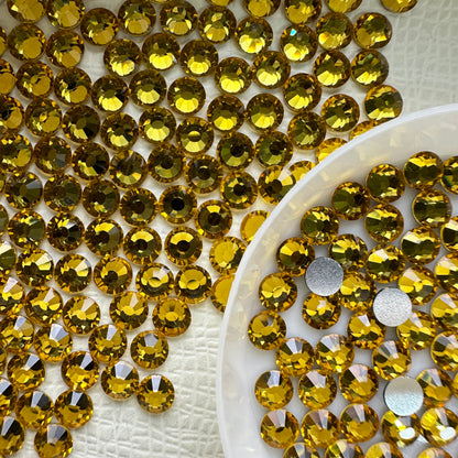 OPAL Wholesale Premium Quality Adhesive Silver Backed Flatback Glass Rhinestones with 12 Facets for Nail Art Creations