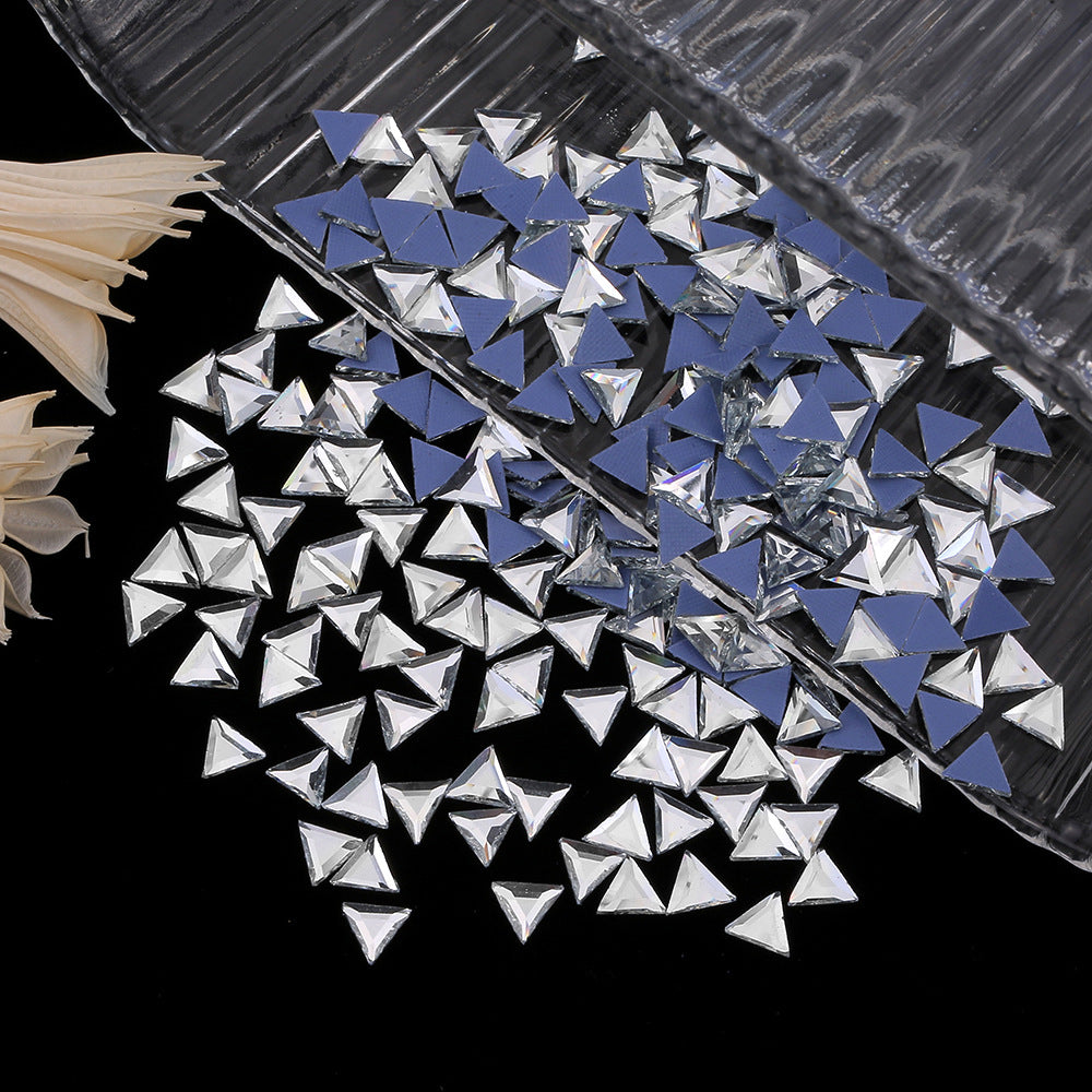 OPL K9 Glass Crystal Loose Rhinestones - Hotfix Flat Top Rectangle Shape Iron-on Rhinestones for DIY Crafts and Decoration