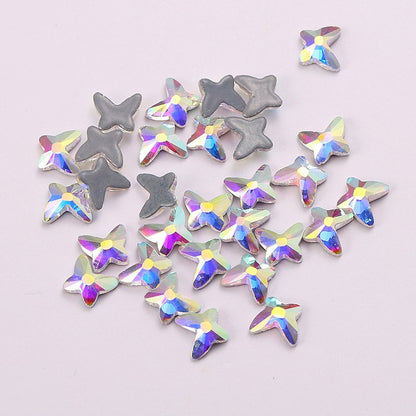 OPL K9 Glass Crystal Loose Rhinestones - Hotfix Flat Top Rectangle Shape Iron-on Rhinestones for DIY Crafts and Decoration