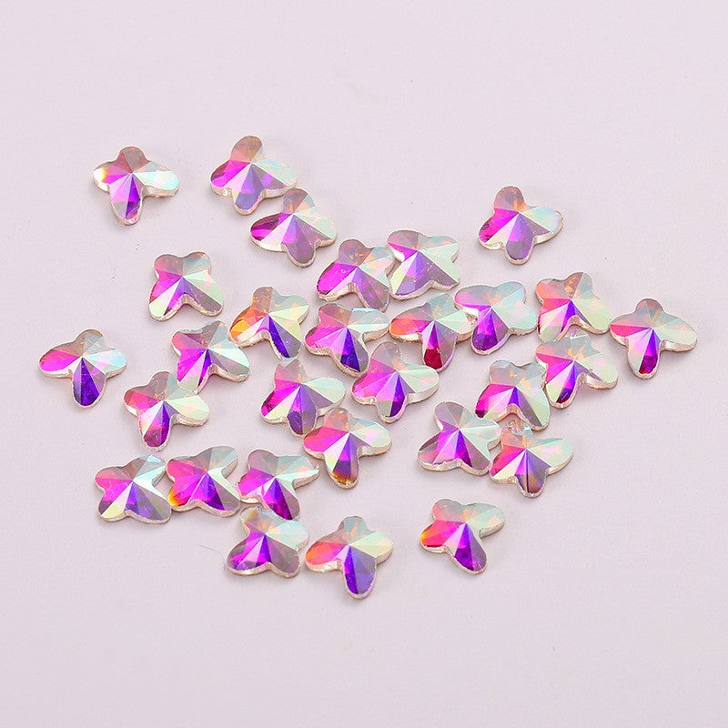 OPL K9 Glass Crystal Loose Rhinestones - Hotfix Flat Top Rectangle Shape Iron-on Rhinestones for DIY Crafts and Decoration