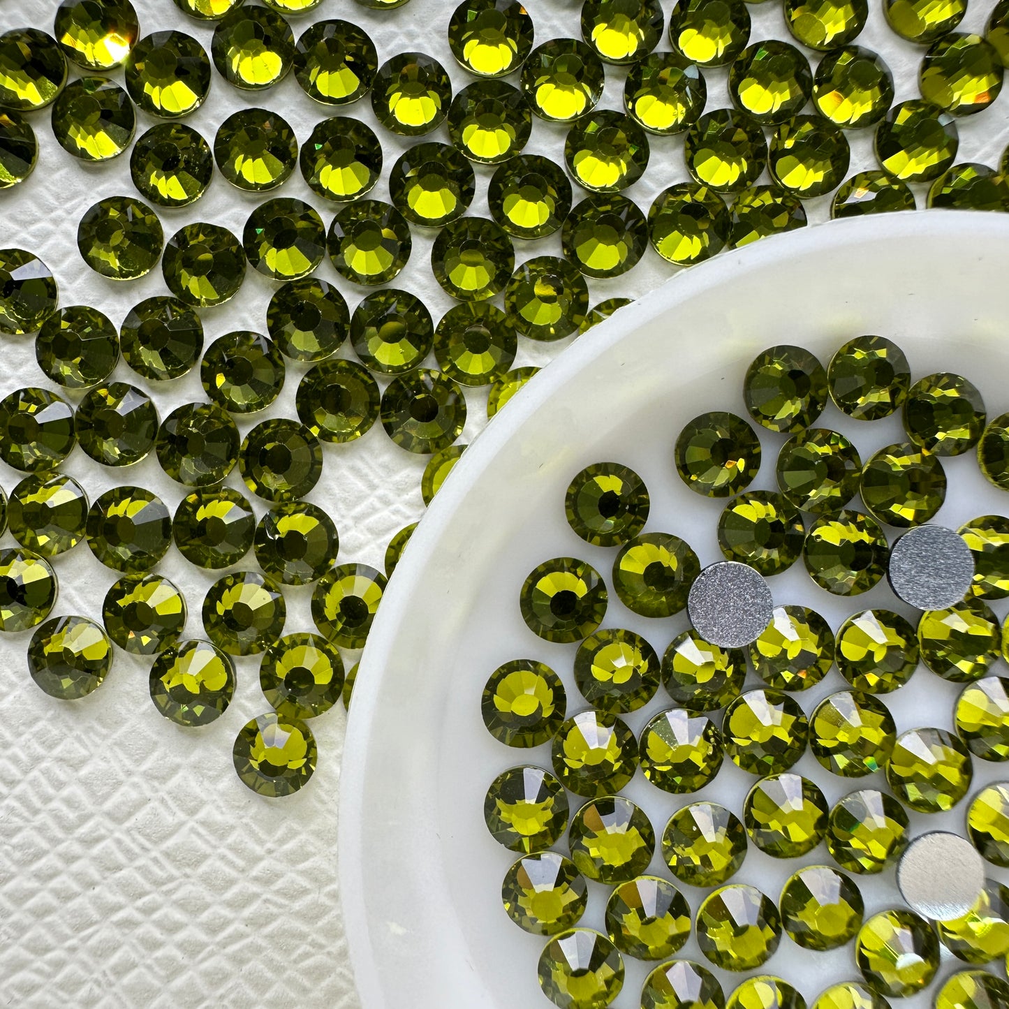OPAL Wholesale Premium Quality Adhesive Silver Backed Flatback Glass Rhinestones with 12 Facets for Nail Art Creations