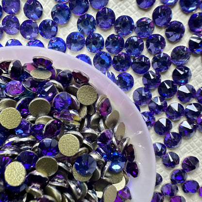 2088 Eco-Friendly Nickel-Free AB Color Non-Hotfix Flat Back Rhinestone Loose 16 Facets Shoes Hat Bags Nail Art