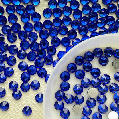 OPAL Wholesale Premium Quality Adhesive Silver Backed Flatback Glass Rhinestones with 12 Facets for Nail Art Creations