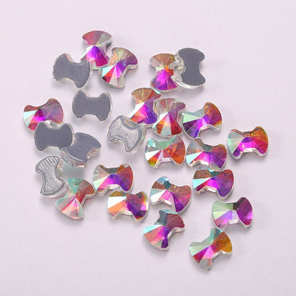 OPL K9 Glass Crystal Loose Rhinestones - Hotfix Flat Top Rectangle Shape Iron-on Rhinestones for DIY Crafts and Decoration