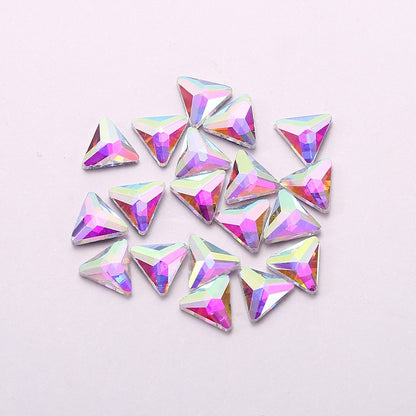 OPL K9 Glass Crystal Loose Rhinestones - Hotfix Flat Top Rectangle Shape Iron-on Rhinestones for DIY Crafts and Decoration