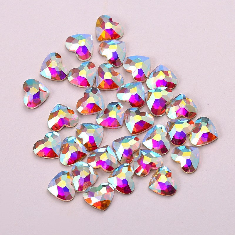 OPL K9 Glass Crystal Loose Rhinestones - Hotfix Flat Top Rectangle Shape Iron-on Rhinestones for DIY Crafts and Decoration