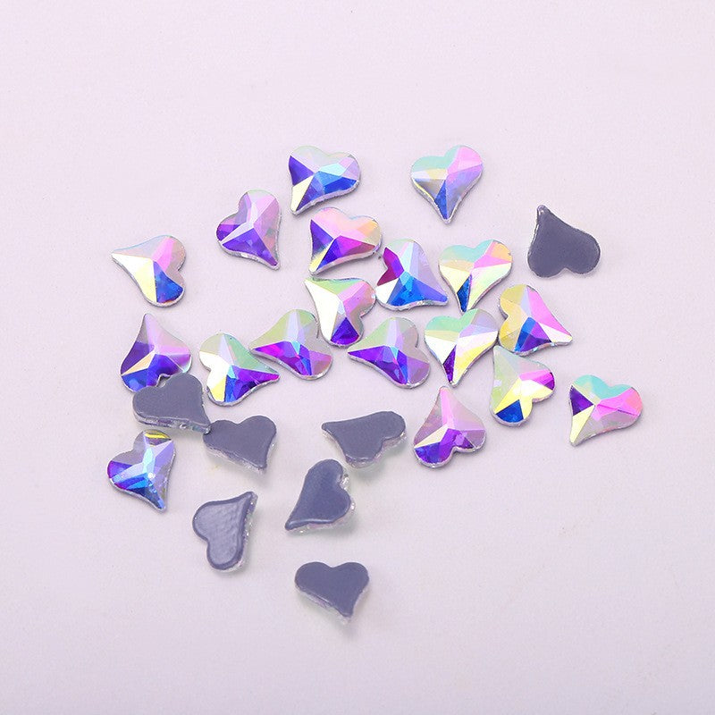 OPL K9 Glass Crystal Loose Rhinestones - Hotfix Flat Top Rectangle Shape Iron-on Rhinestones for DIY Crafts and Decoration