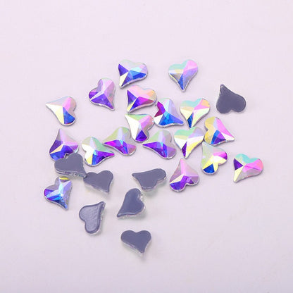 OPL K9 Glass Crystal Loose Rhinestones - Hotfix Flat Top Rectangle Shape Iron-on Rhinestones for DIY Crafts and Decoration