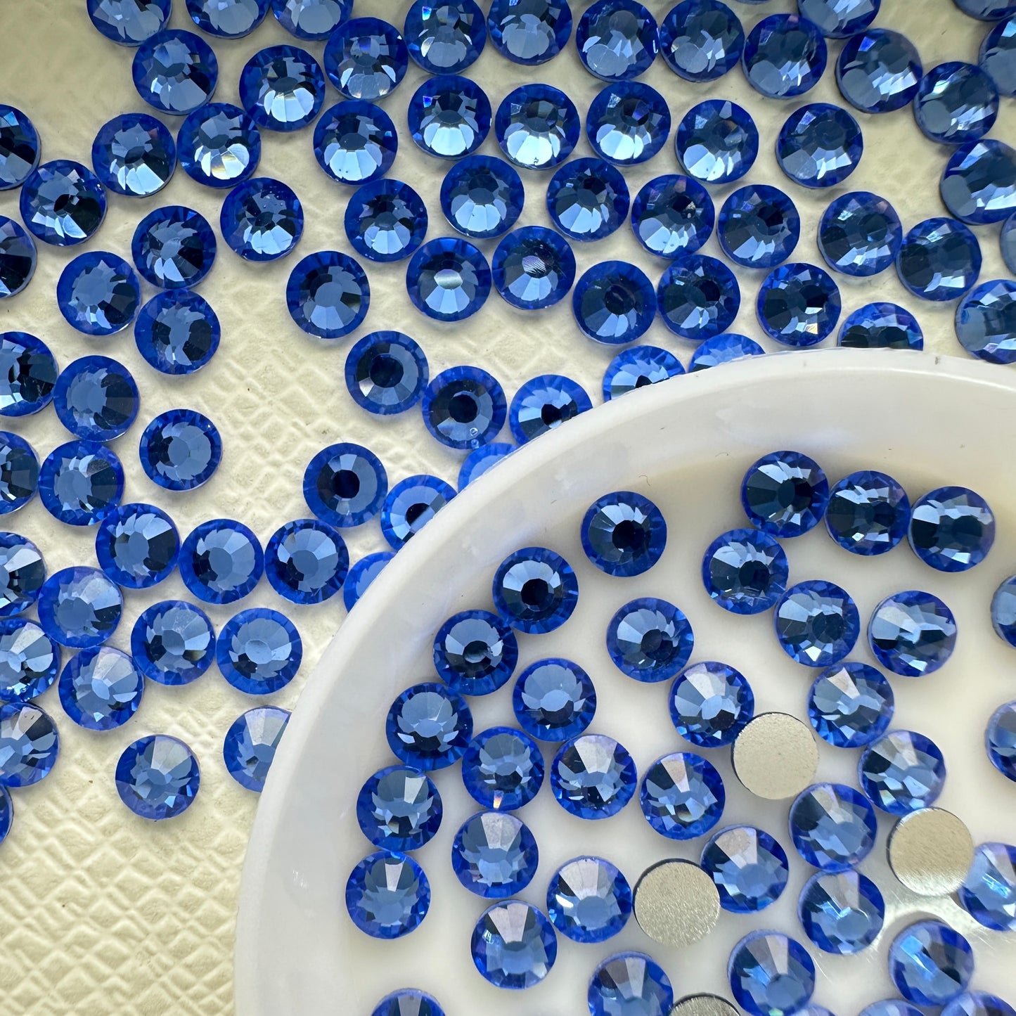 OPAL Wholesale Premium Quality Adhesive Silver Backed Flatback Glass Rhinestones with 12 Facets for Nail Art Creations