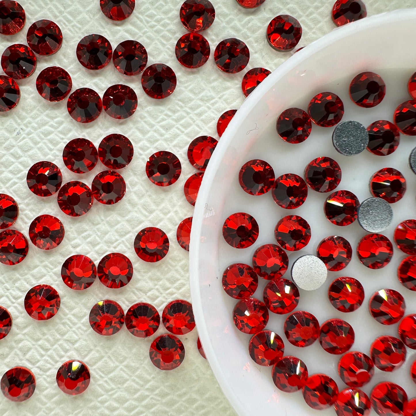 OPAL Wholesale Premium Quality Adhesive Silver Backed Flatback Glass Rhinestones with 12 Facets for Nail Art Creations