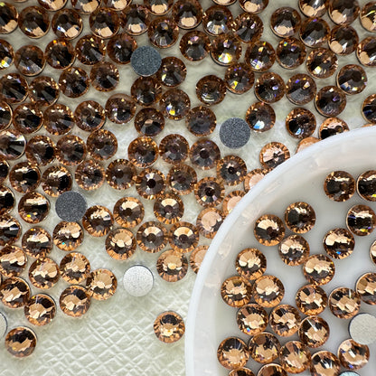 OPAL Wholesale Premium Quality Adhesive Silver Backed Flatback Glass Rhinestones with 12 Facets for Nail Art Creations