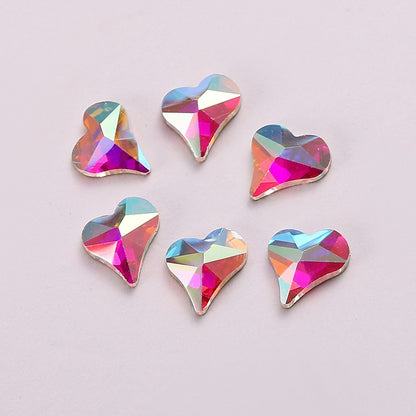 OPL K9 Glass Crystal Loose Rhinestones - Hotfix Flat Top Rectangle Shape Iron-on Rhinestones for DIY Crafts and Decoration