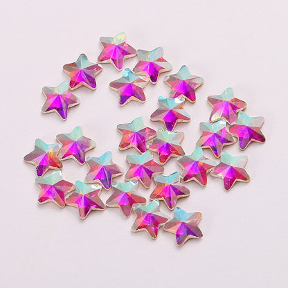 OPL K9 Glass Crystal Loose Rhinestones - Hotfix Flat Top Rectangle Shape Iron-on Rhinestones for DIY Crafts and Decoration