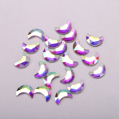OPL K9 Glass Crystal Loose Rhinestones - Hotfix Flat Top Rectangle Shape Iron-on Rhinestones for DIY Crafts and Decoration