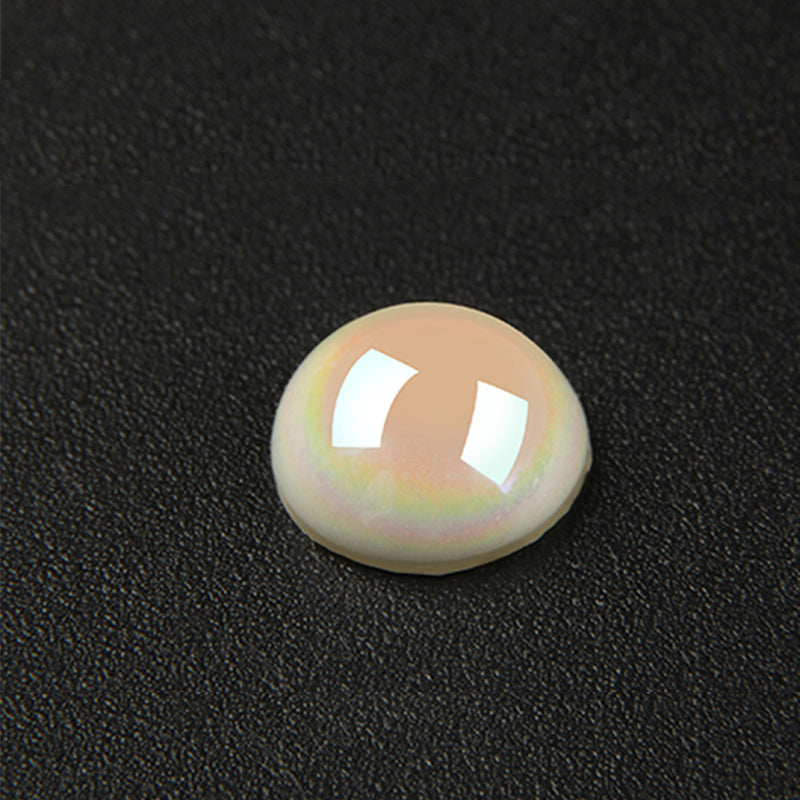 OPL Korean-Style 3mm-12mm Crystal White Pearls Hot Fix Flatback Rhinestones – 12 Facets Resin Ornaments for Shoes & Garment